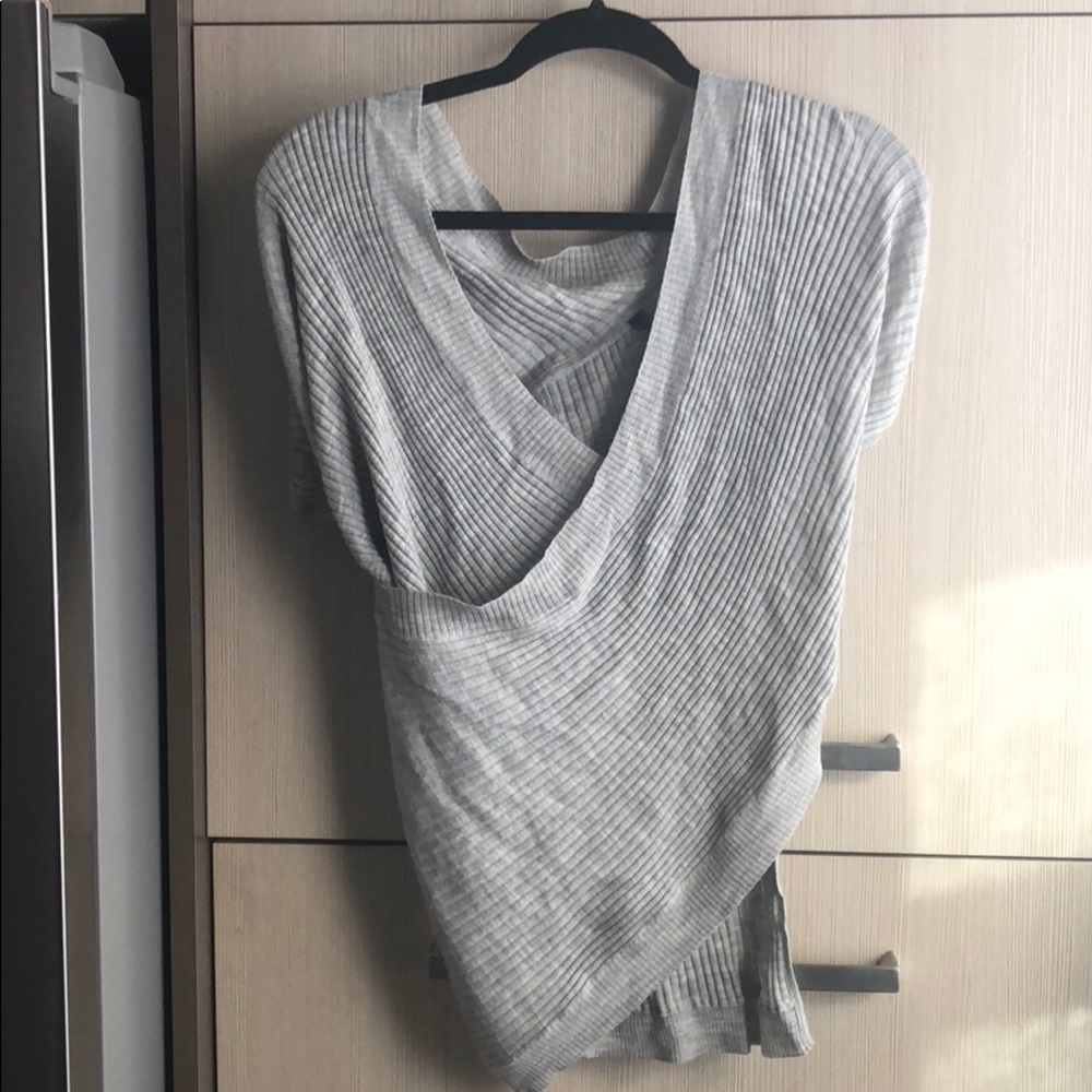 Sweater wrap top